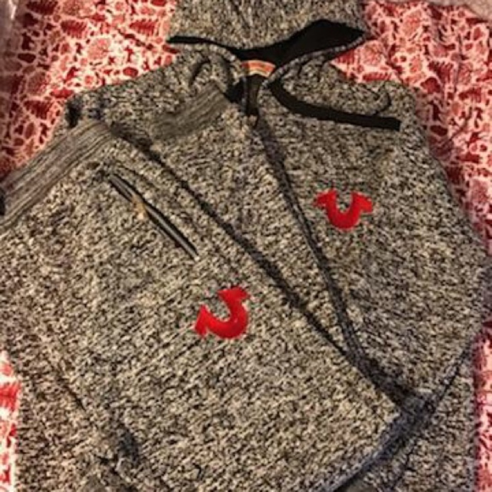 Black Concrete With Red Logo